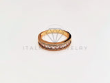 Anillo Dama de Lujo - 103351 - Diseño Churumbela Clasica CZ Clara Oro Laminado 18K