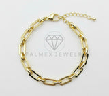 Pulsera de Lujo - 106469 - Pulsera Estilo Link - Oro Laminado 18K