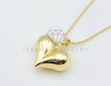 Collar Elegante - 106473 - Collar Corazon - Oro Laminado 18K
