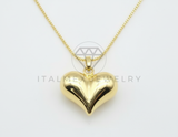 Collar Elegante - 106473 - Collar Corazon - Oro Laminado 18K