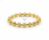Pulsera de Lujo - 106918 - Pulsera Bolitas - Oro Laminado 18K