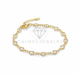 Pulsera de Lujo - 106924 - Pulsera Ajustable Cristal - Oro Laminado 18K