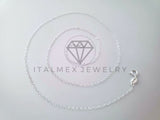 Cadena Cable 1.2mm Plata .925