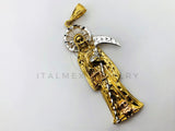 Dije de Lujo - 100487 - Dije Santa Muerte 3 Oros - Oro Laminado 18K