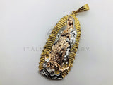 Dije de Lujo - 100498 - Virgen de Guadalupe Extra Grande 3 Oros - Oro Laminado 18K