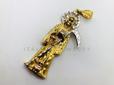 Dije de Lujo - 100487 - Dije Santa Muerte 3 Oros - Oro Laminado 18K