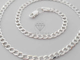 Cadena Cubana 3mm Plata .925