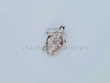 Dije Elegante - 104992 - Diseño Tortuga con Circonia Mini - Plata .925