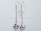 Arete de Lujo - 105224 - Arete Bola Arenada Corazones Plata .925