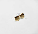 Broquel de Lujo - 106310 -  Arete Ojo CZ Oro Laminado 18K