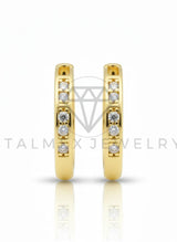 Arete de Lujo - 106720 - Huggie mini CZ Clara - Oro Laminado 18K