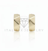 Arete de Lujo - 106722 - Huggie Formas Triangulares - Oro Laminado 18K