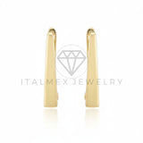 Arete de Lujo - 106573 - Arete Rectangular - Oro Laminado 18K