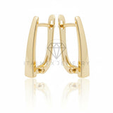 Arete de Lujo - 106573 - Arete Rectangular - Oro Laminado 18K