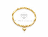 Pulsera de Lujo - 106787 - Pulsera Corazon - Oro Laminado 18K