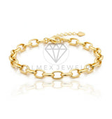 Pulsera de Lujo - 106914 - Pulsera Ajustable Estilo Cadena - Oro Laminado 18K