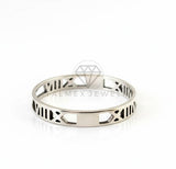 Anillo de Plata - 107016 - Anillo Numeros Romanos - Plata .925