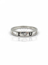 Anillo de Dama - 107061 - Anillo "I Love You" CZ Clara - Plata .925