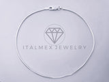 Tobillera Clasica - 104280 - Diseño Cola de Rata 1.1mm/9 Pulgadas - Plata .925