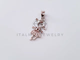 Dije No Religioso - 104459 - Dije de Bailarina Circonia Clara en Plata Fina .925
