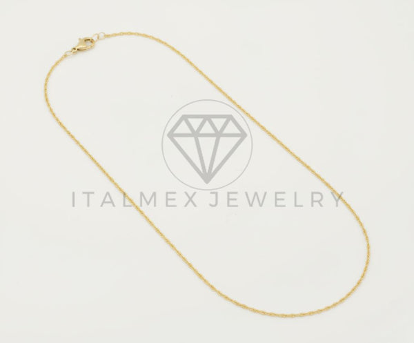 Cadena de Lujo - 106452 - Cadena Cable 1.5MM - Oro Laminado 18K