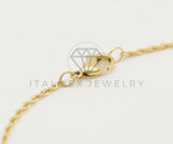 Cadena de Lujo - 106452 - Cadena Cable 1.5MM - Oro Laminado 18K