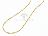 Cadena de Lujo - 106470 - Cadena Bolitas - Oro Laminado 18K