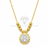 Collar Elegante - 106482 - Collar Dije San Judas - Oro Laminado 18K
