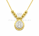 Collar Elegante - 106482 - Collar Dije San Judas - Oro Laminado 18K