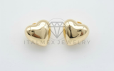 Arete de Lujo - 106512 - Broquel Corazon - Oro Laminado 18K