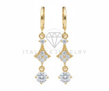 Arete de Lujo - 106554 - Huggie CZ Clara - Oro Laminado 18K