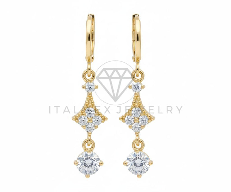 Arete de Lujo - 106554 - Huggie CZ Clara - Oro Laminado 18K