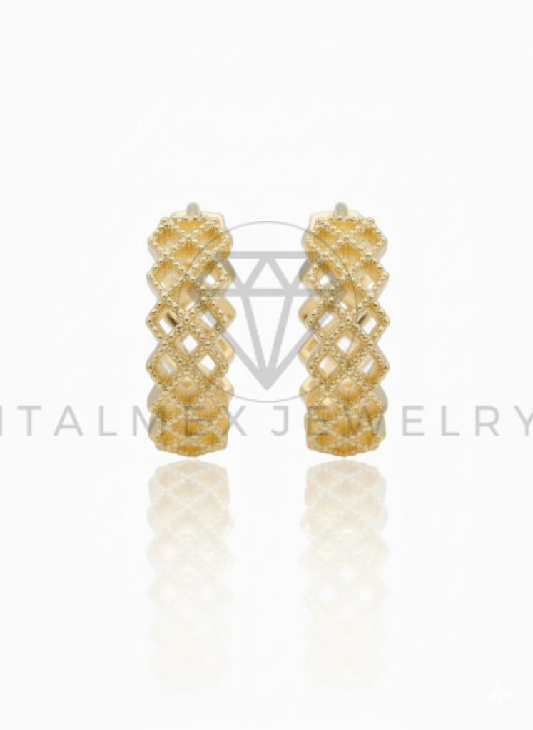 Arete de Lujo - 106676 - Arete sin broche - Oro Laminado 18K