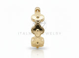 Arete de Lujo - 106678 - Arete sin broche estilo diseñador - Oro Laminado 18K