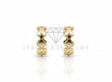 Arete de Lujo - 106678 - Arete sin broche estilo diseñador - Oro Laminado 18K