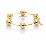 Pulsera de Lujo - 106888 - Pulsera Ajustable con Bolitas - Oro Laminado 18K