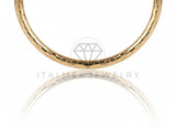 Arete de Lujo - 106705 - Arracada Diamantada 70 MM - Oro Laminado 18K