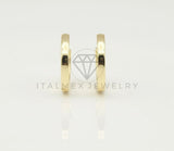 Arete de Lujo - 106711 - Huggie Liso - Oro Laminado 18K