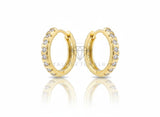 Arete de Lujo - 106729 - Huggie CZ Clara - Oro Laminado 18K