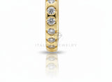Arete de Lujo - 106729 - Huggie CZ Clara - Oro Laminado 18K