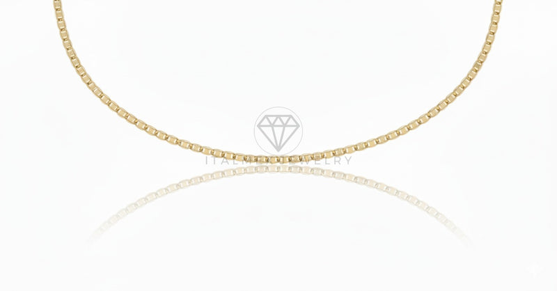 Cadena de Lujo - 106584 - Cadena Estilo Marinera 4MM/24" - Oro Laminado 18K