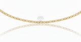 Cadena de Lujo - 106584 - Cadena Estilo Marinera 4MM/24" - Oro Laminado 18K