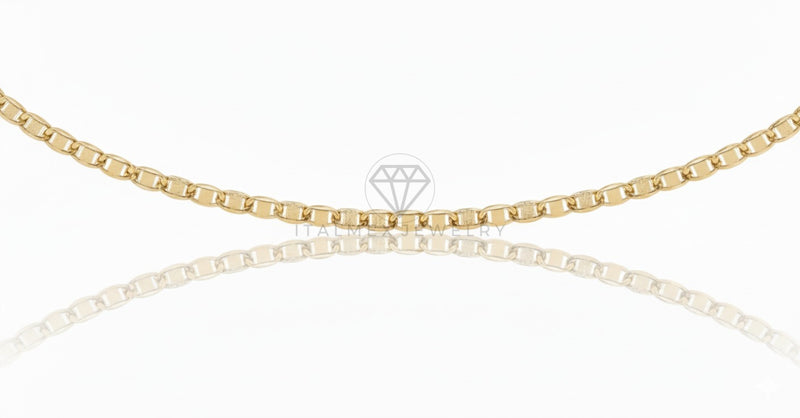 Cadena de Lujo - 106584 - Cadena Estilo Marinera 4MM/24" - Oro Laminado 18K