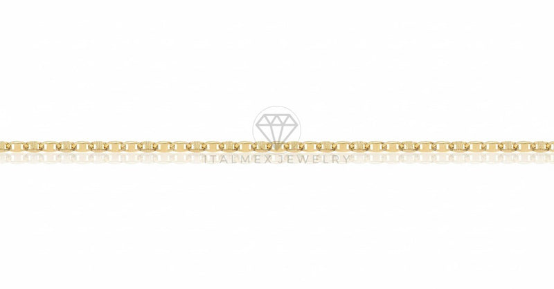 Cadena de Lujo - 106584 - Cadena Estilo Marinera 4MM/24" - Oro Laminado 18K