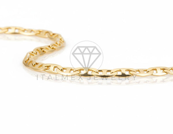 Cadena de Lujo - 106738 - Cadena 3MM/24" - Oro Laminado 18K