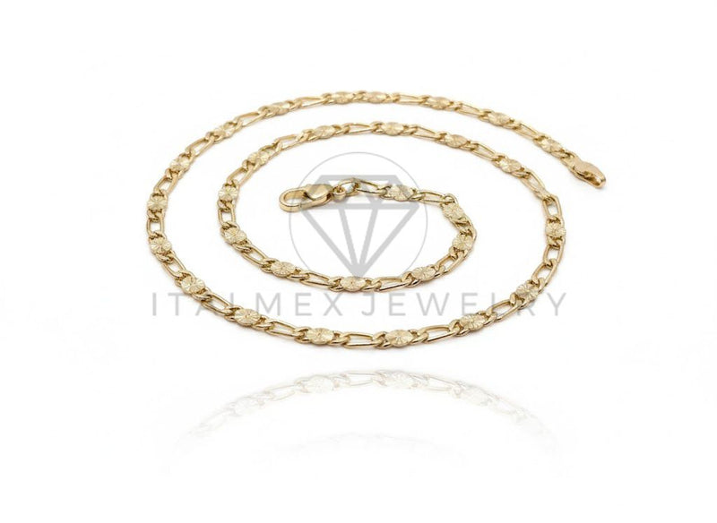 Cadena de Lujo - 106739 - Cadena 4MM/20" - Oro Laminado 18K