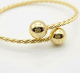 Pulsera de Lujo - 106777 - Pulsera Ajustable Trenzada - Oro Laminado 18K