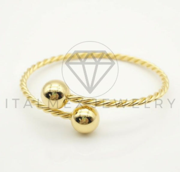Pulsera de Lujo - 106777 - Pulsera Ajustable Trenzada - Oro Laminado 18K