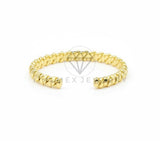 Pulsera de Lujo - 106778 - Pulsera Ajustable Texturizada - Oro Laminado 18K