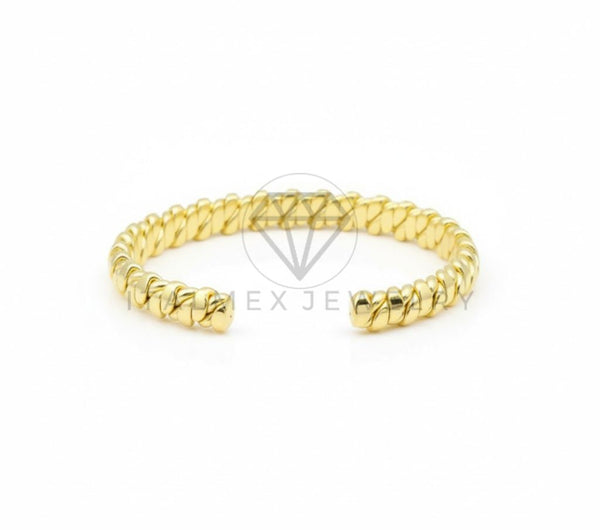 Pulsera de Lujo - 106778 - Pulsera Ajustable Texturizada - Oro Laminado 18K